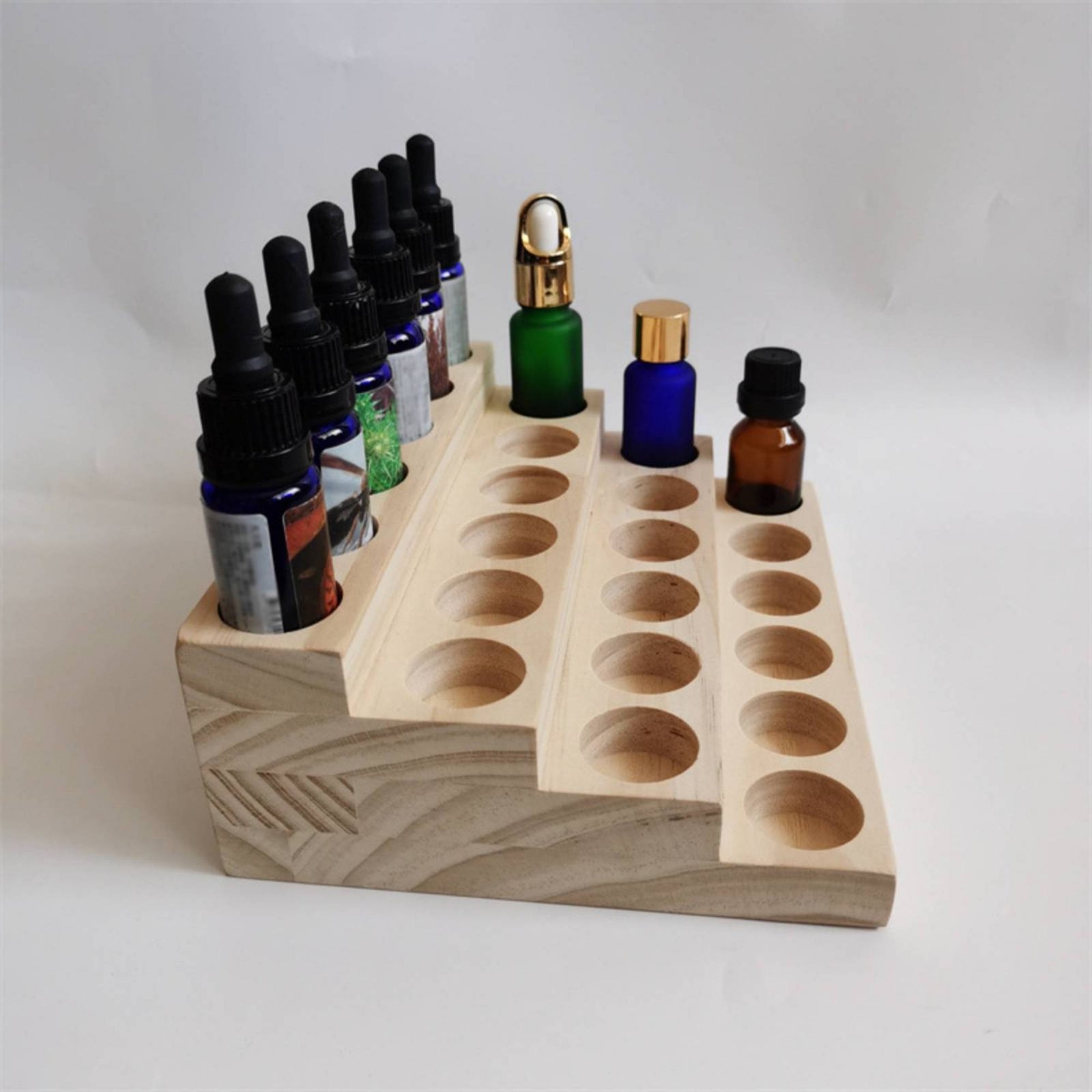 Display Stand Wood - Essential Oil Display Stand Handmade 4