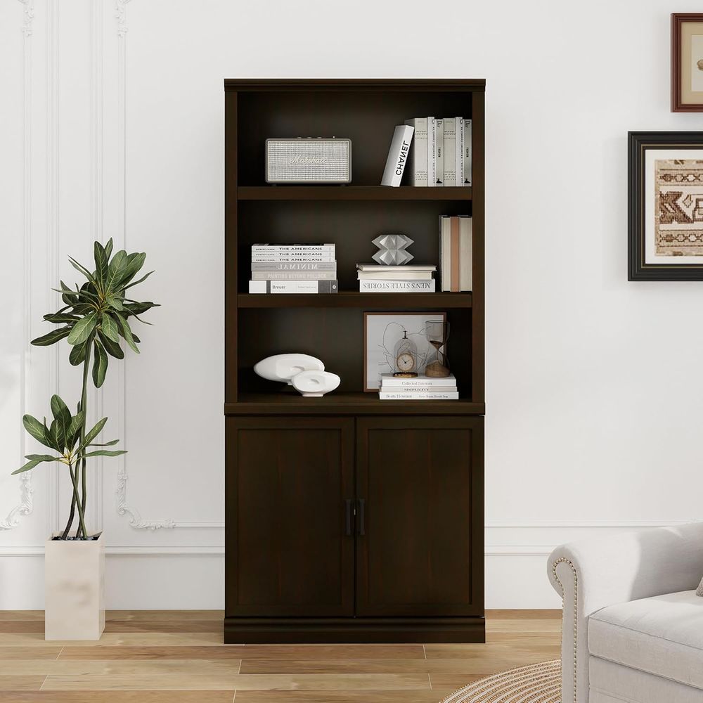 Display Stand Wood - blini 5 Shel Tall Bookcase with