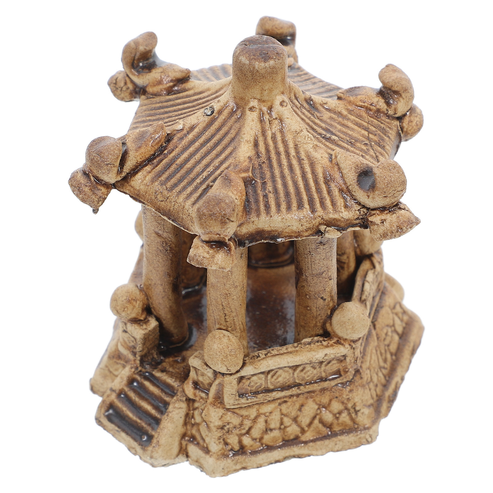 Bonsai Garden Mini - Handcrafted Ceramic Mini Pagoda Statue Hexagonal