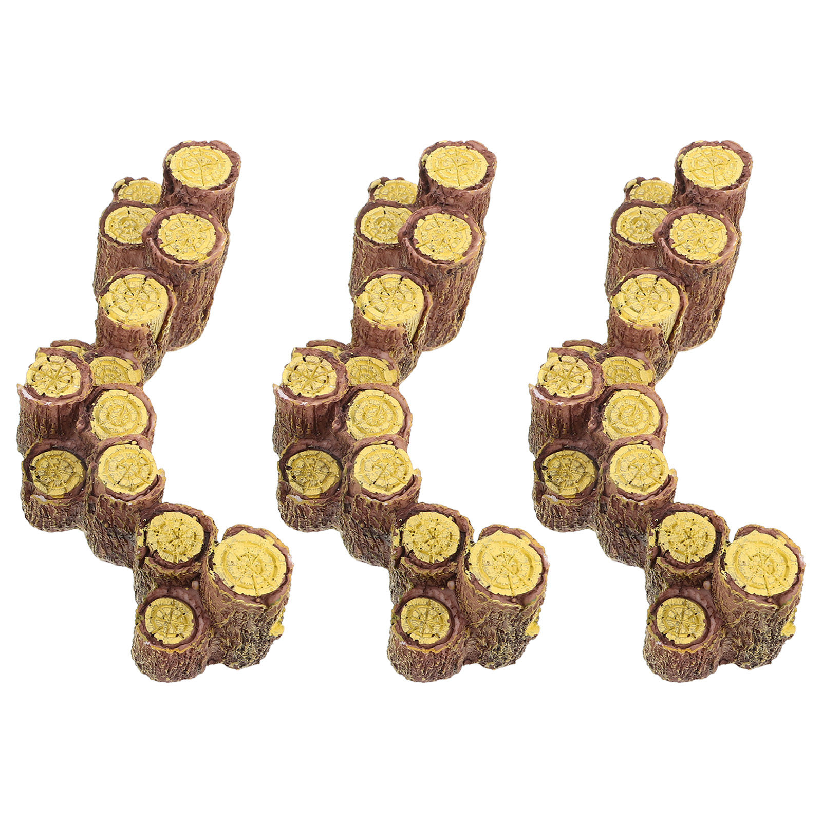 3Pcs Resin Mini Tree Stumps Re - Bonsai Garden Mini のレビューと価格