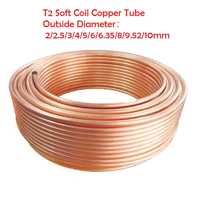 T2 Copper Tubing Soft Coil Red - Copper Wire Roll のレビューと価格