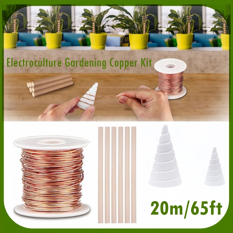 20m/65ft Electroculture Garden - Copper Wire Roll のレビューと価格