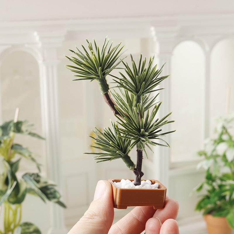 1Pcs 1/12 Dollhouse Simulation - Bonsai Garden Plants のレビューと価格