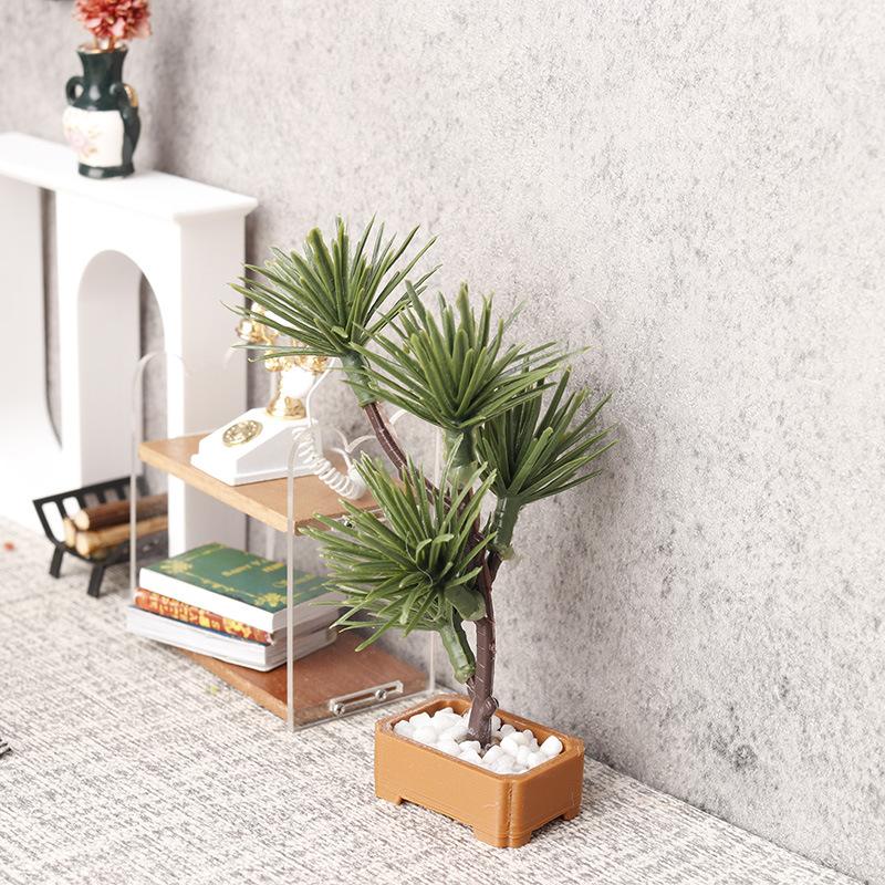 1Pcs 1/12 Dollhouse Simulation - Bonsai Garden Plants のレビューと価格