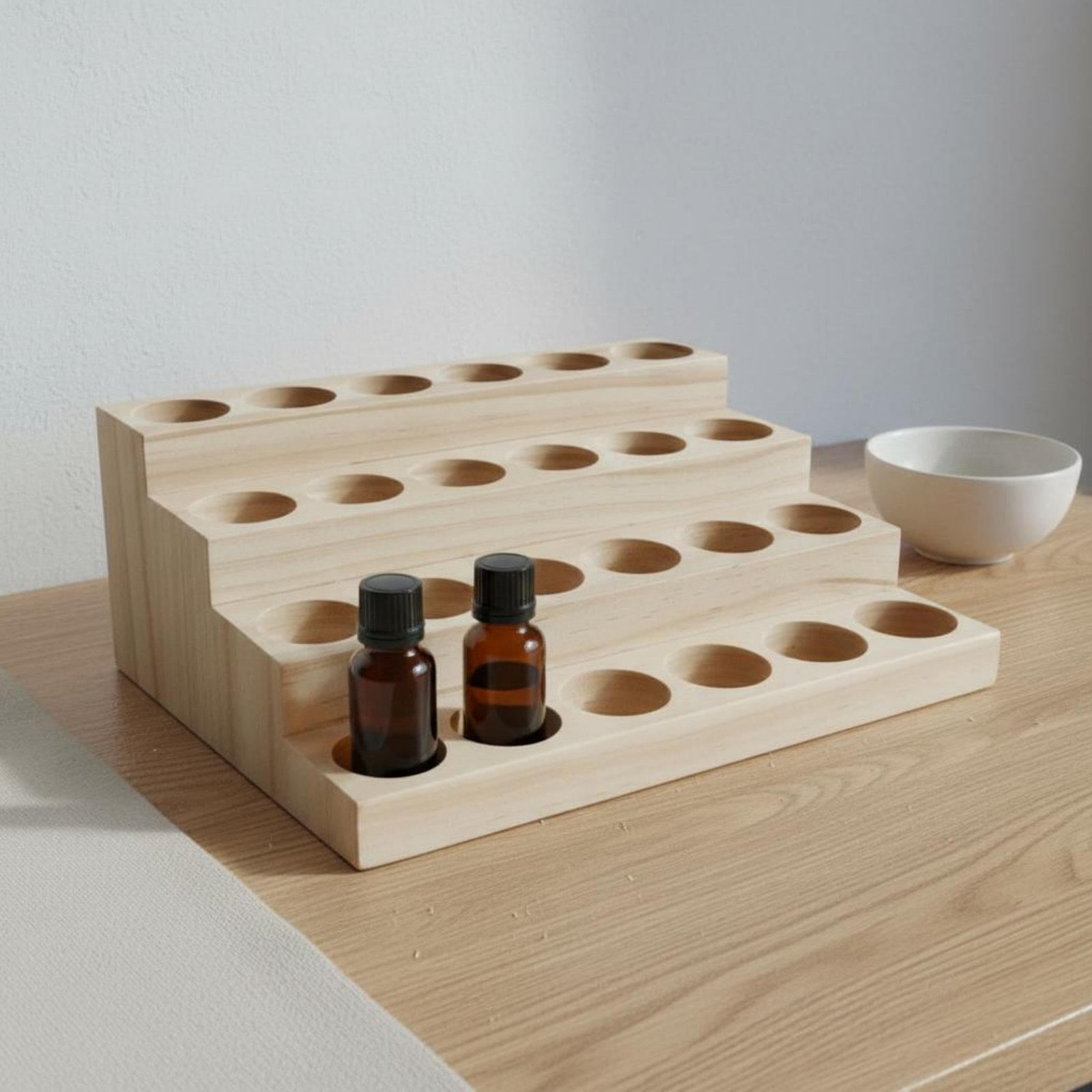 Essential Oil Display Stand Ha - Display Stand Wood のレビューと価格