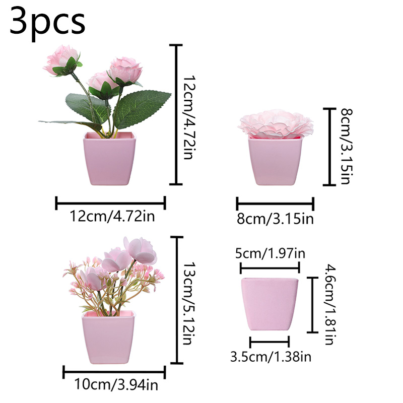 (A set of 3PCS) Simulated Mini - Bonsai Garden Mini のレビューと価格