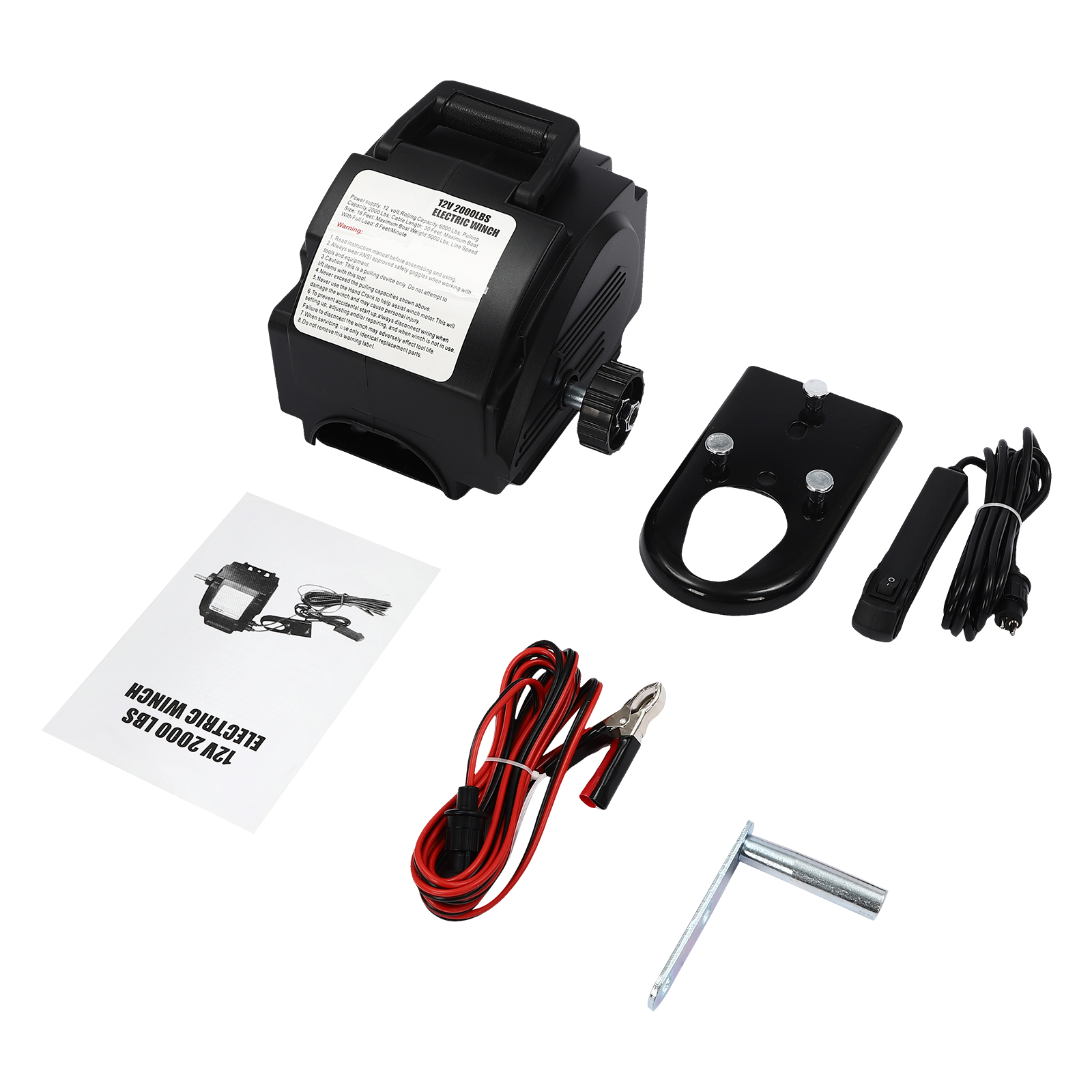 12V 2000lbs Electric Winch, 60 - Copper Wire Roll のレビューと価格