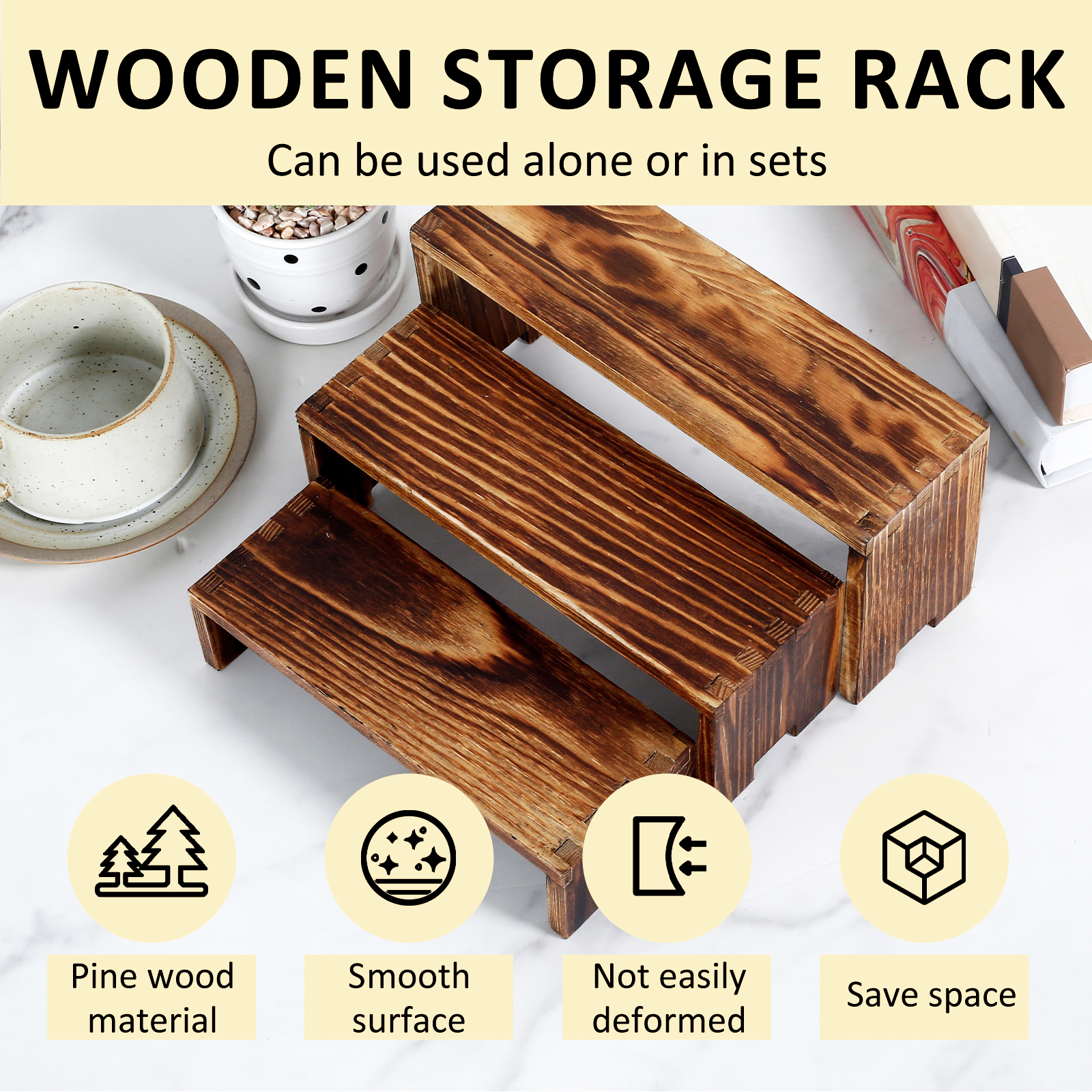 3PCS labubu Wood Display Riser - Display Stand Wood のレビューと価格