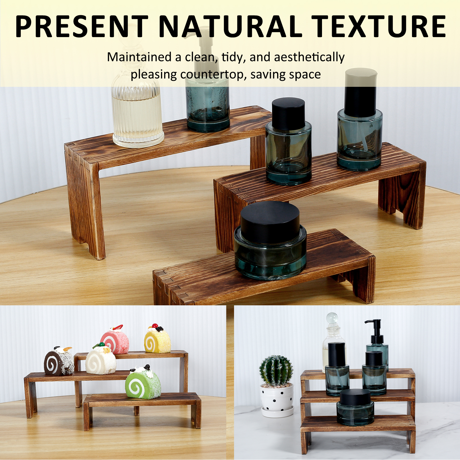 3PCS labubu Wood Display Riser - Display Stand Wood のレビューと価格