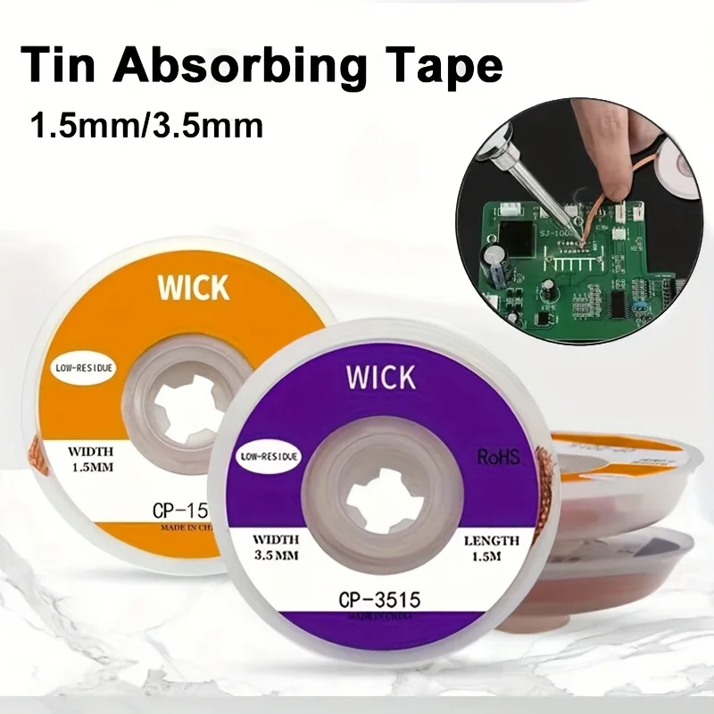 1.5m Desoldering Braid Tape Co - Copper Wire Roll のレビューと価格