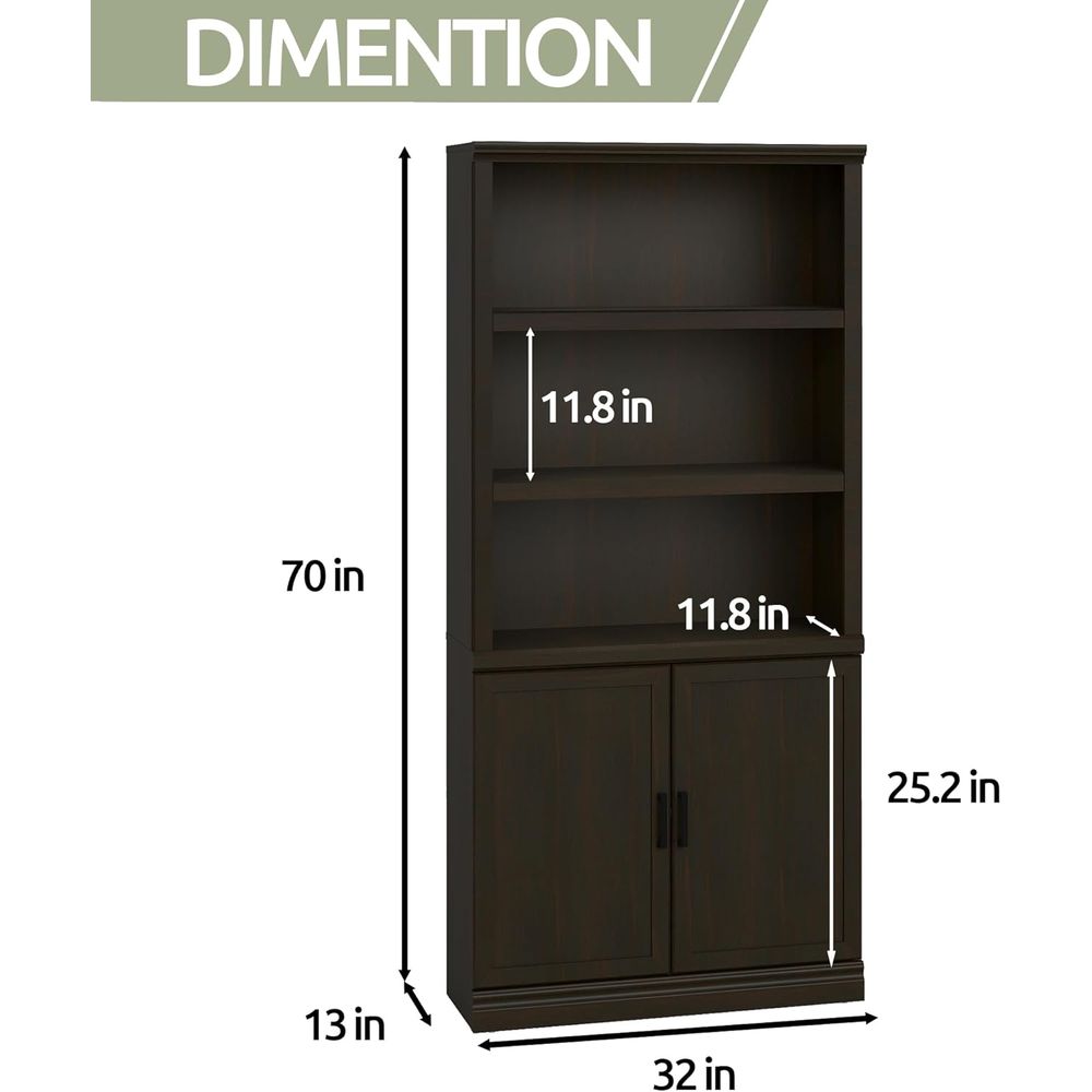 blini 5 Shel Tall Bookcase wit - Display Stand Wood のレビューと価格