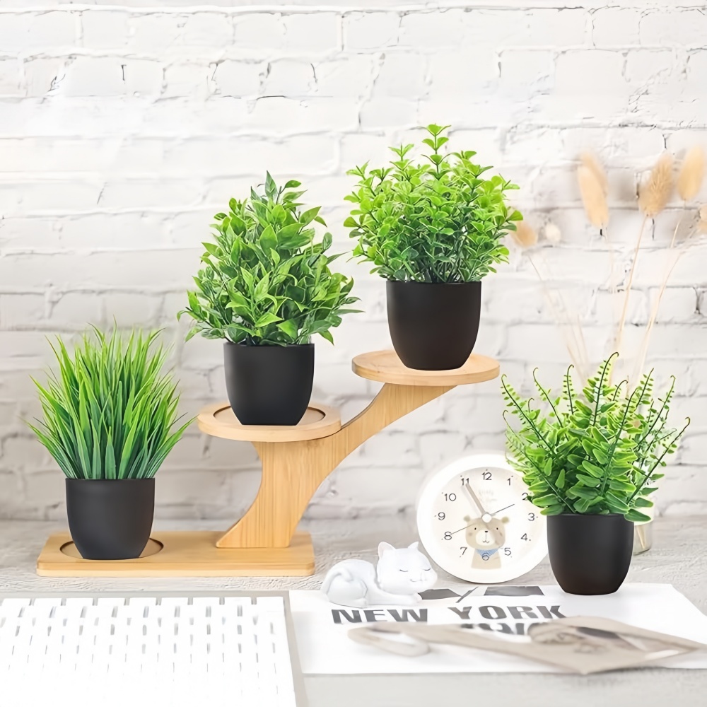 4pcs/set Mini Artificial Plant - Bonsai Garden Mini のレビューと価格