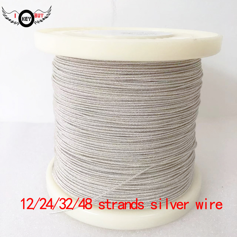 5 m/Lot 12/24/32/48 Strand Sil - Copper Wire Roll のレビューと価格