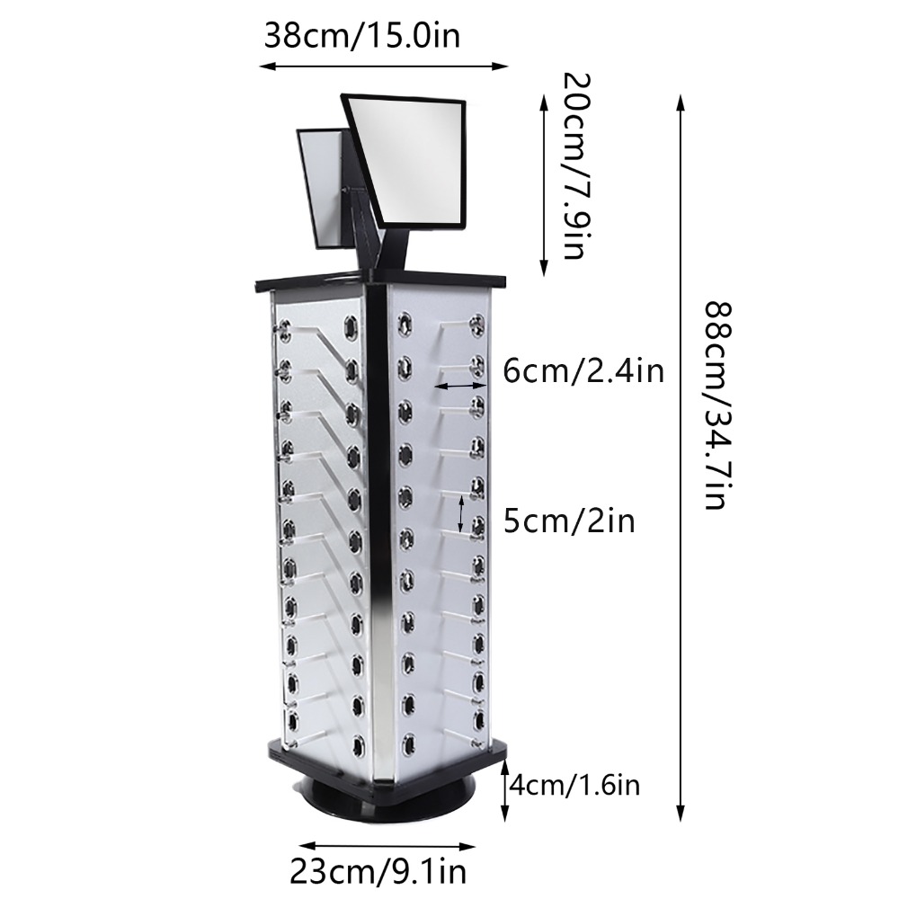 360° Rotating Eyeglasses Displ - Display Stand Wood のレビューと価格