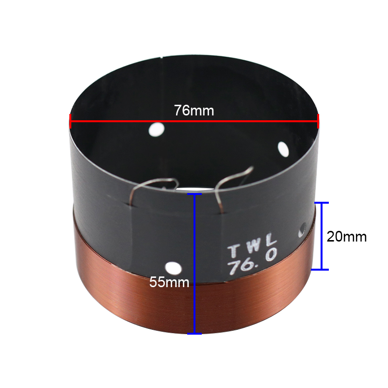 76mm Bass Voice Coil 6Ohm Two  - Copper Wire Roll のレビューと価格